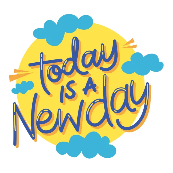 New Day Sticker