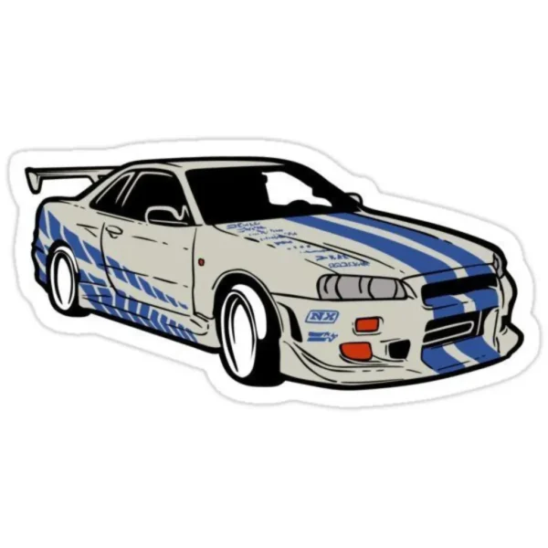 Skline R34 Sticker